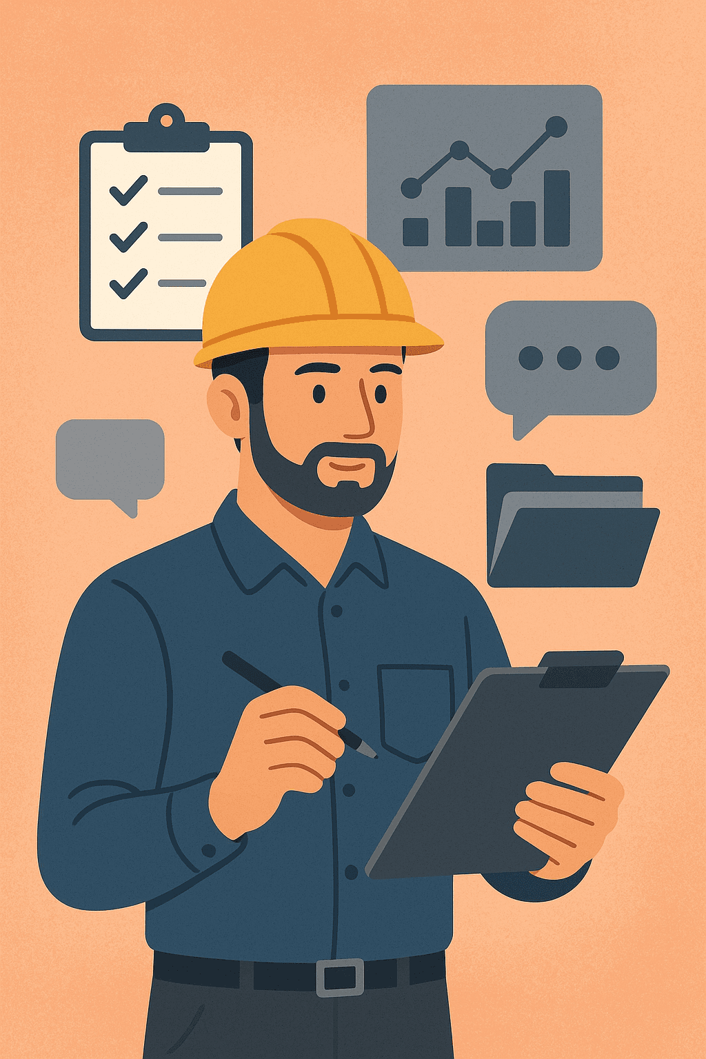 Clearwork dashboard interface showing job management and invoicing features
